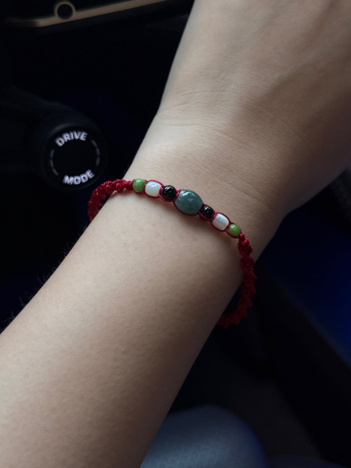 MJ African‑Style Braided Red Bracelet