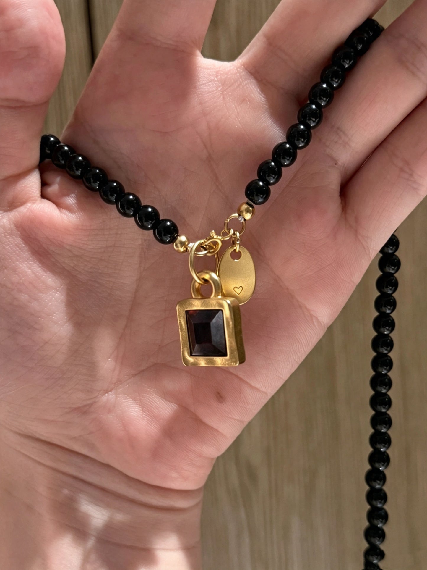 Tribute Classic Black Bead Necklace